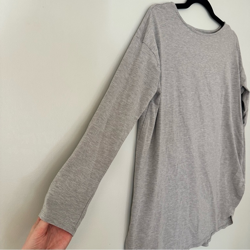 J. Jill Luxe Supima Tunic Shirt Gray Size Small - Picture 2 of 11